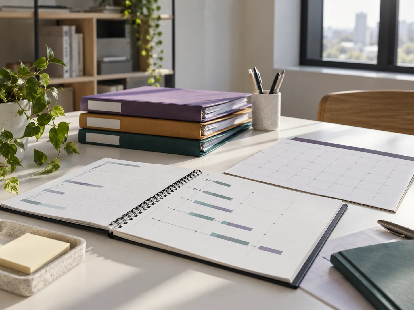 An operational workspace ready for a planning review